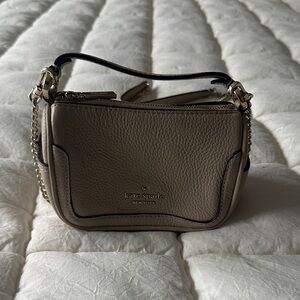 kate spade Taupe Leather Crossbody Bag
